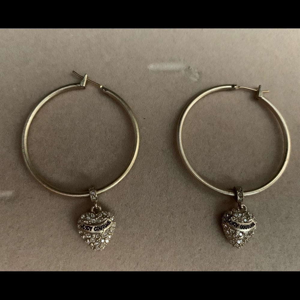Juicy couture hoop earrings